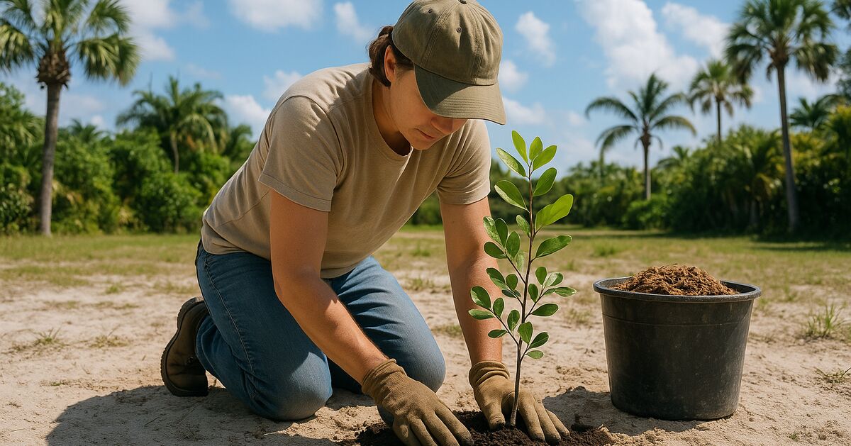 Choosing and siting a new tree for sandy Gulf-coast soil