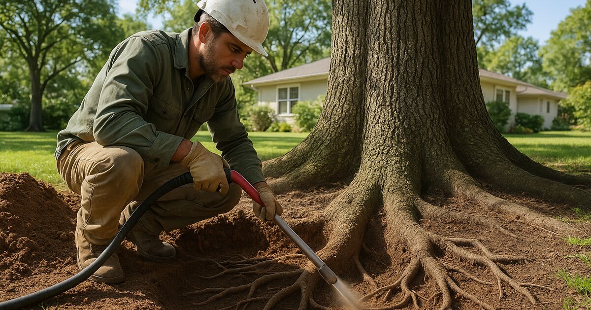 Root collar excavation and air spading: what we find under