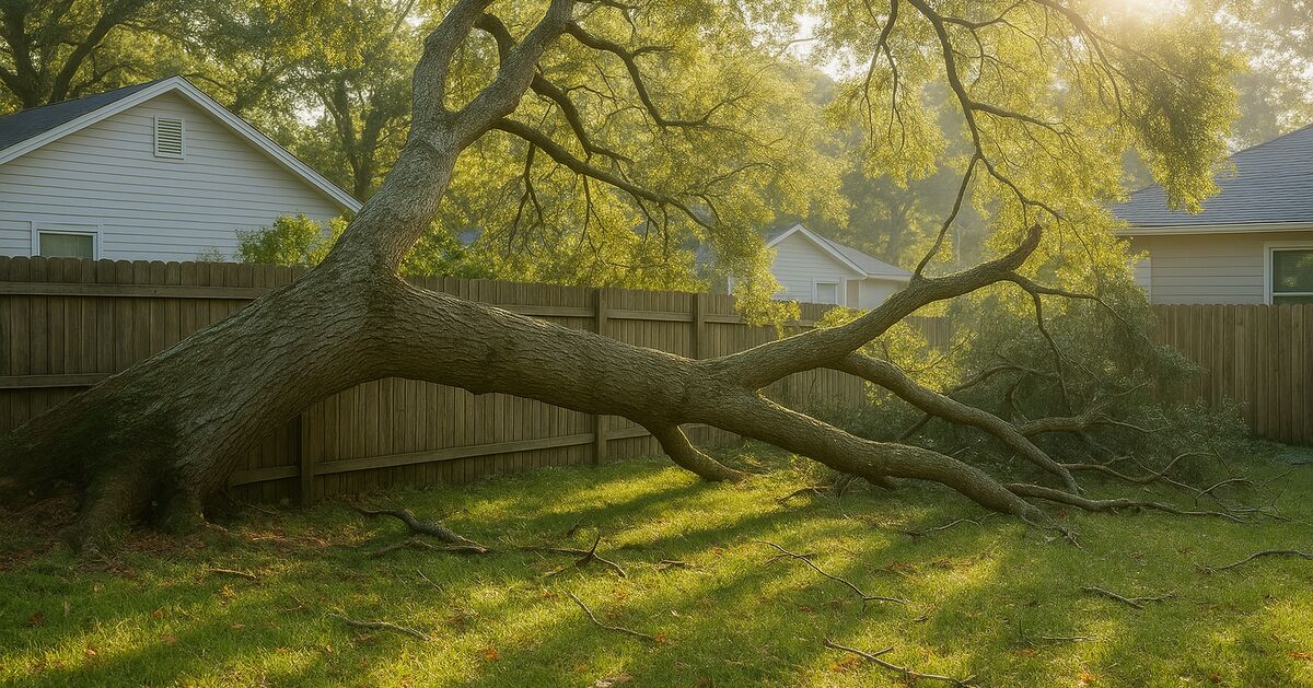 When a neighbor's tree falls on your property: what to do