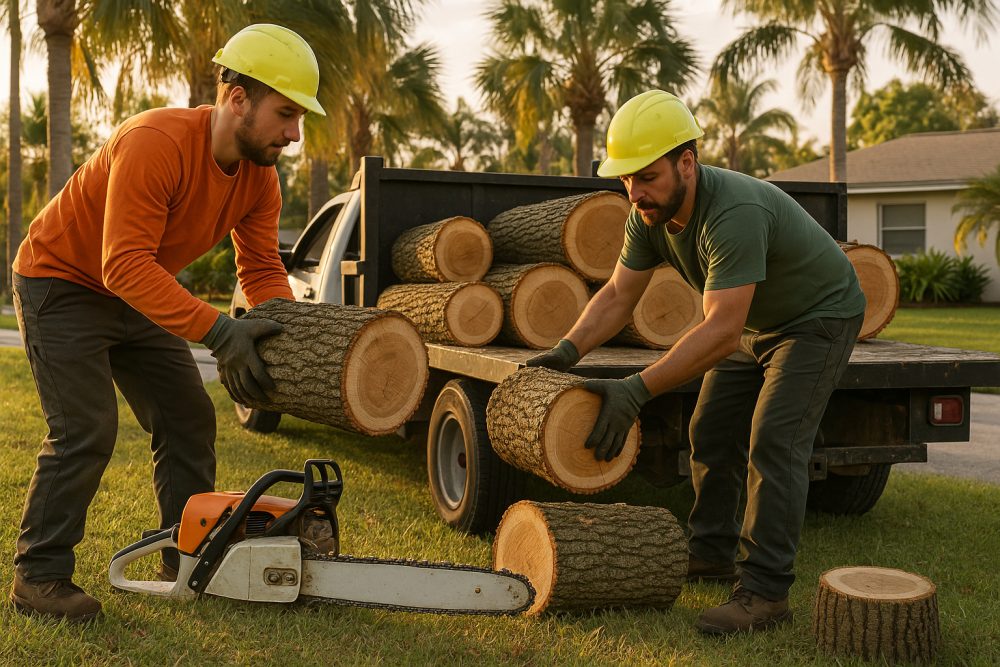 Eagle Eye Tree & Land Services crew at work in Englewood, FL